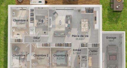 Saint-Caprais Maison neuve -  Oc Résidences